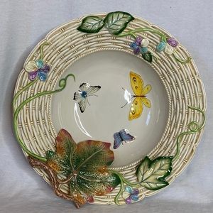 Fitz and Floyd Large Serving Bowl - Old World Rabbits